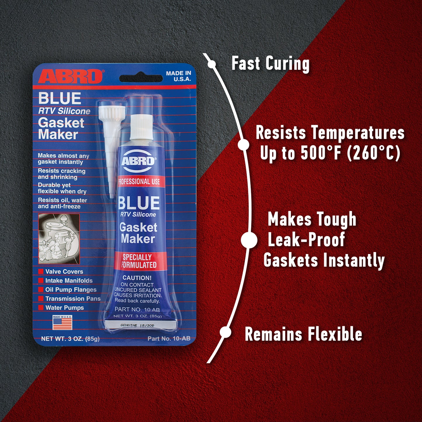 Blue RTV Silicone Sealant and Gasket Maker ABRO