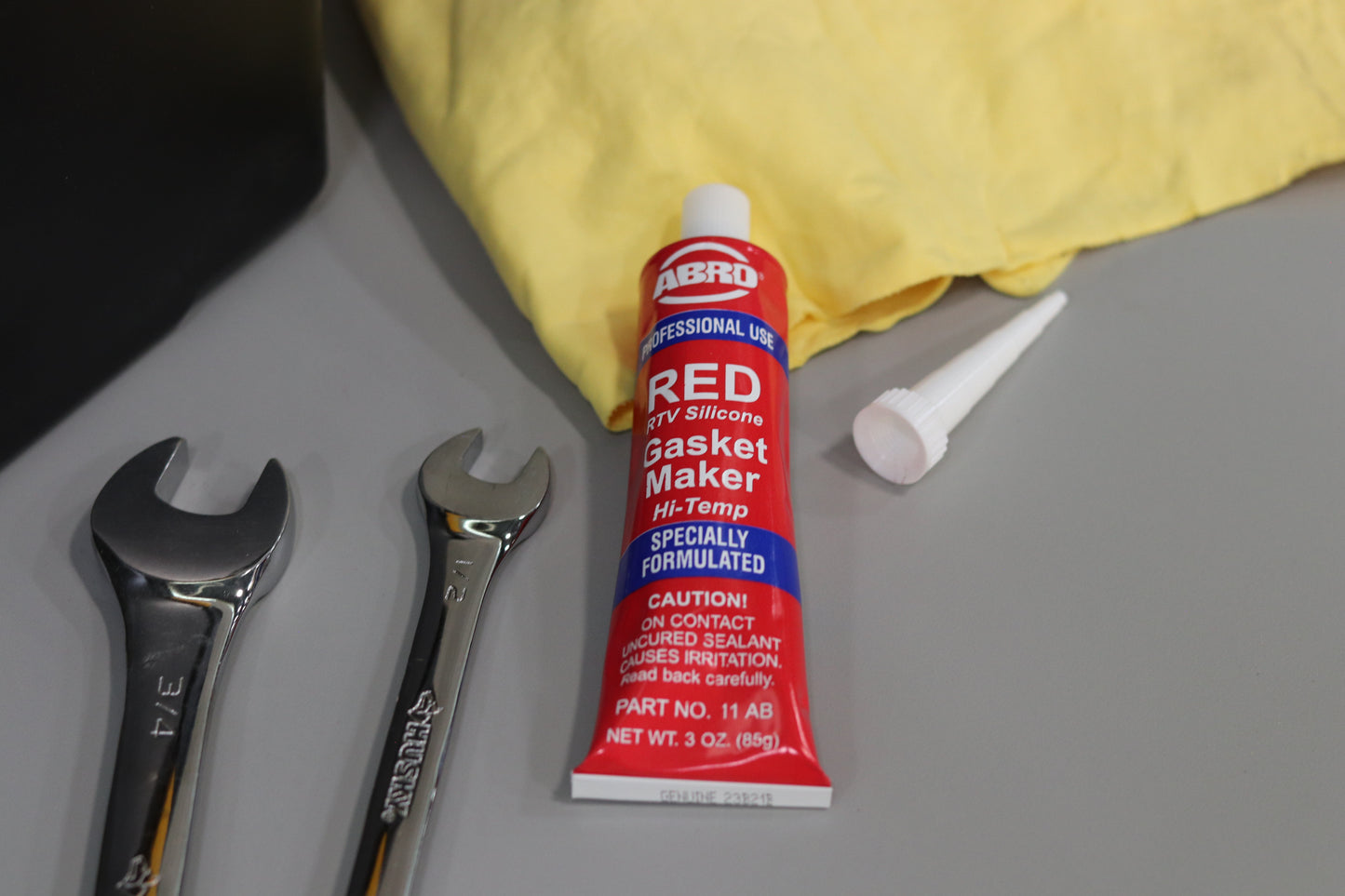 Red RTV Silicone Sealant and Gasket Maker ABRO