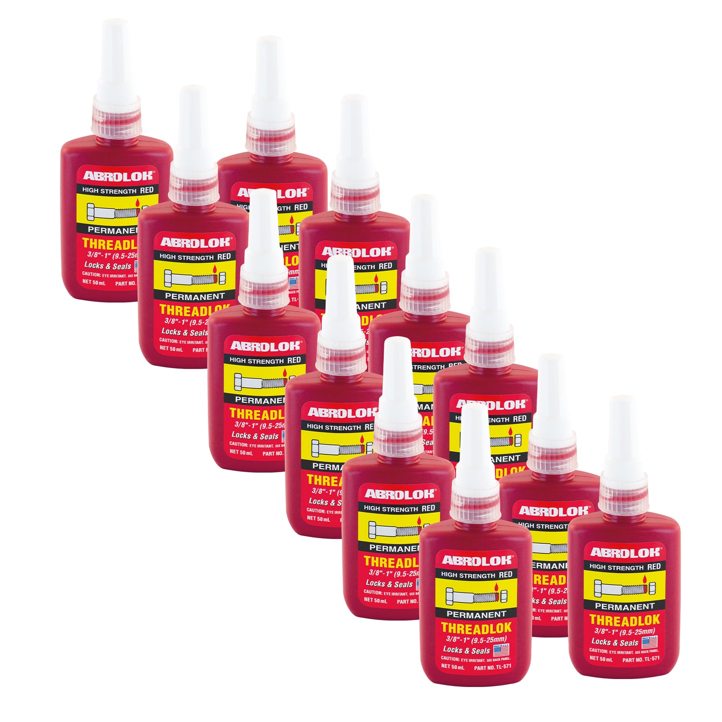 Threadlok High Strength Red ABRO