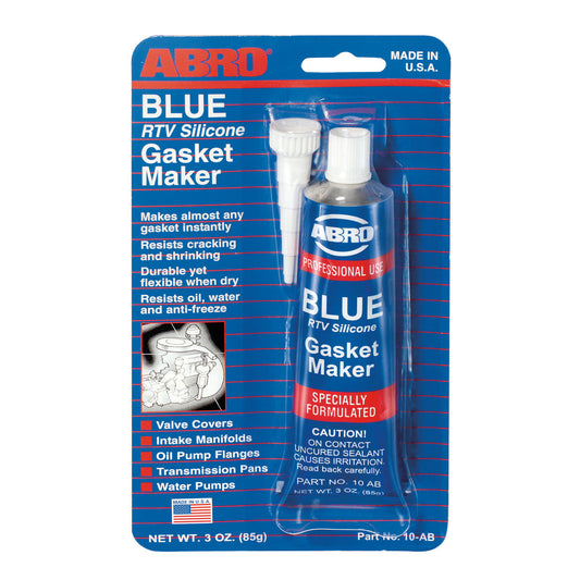 ABRO Blue RTV Silicone Sealant and Gasket Maker Pack of 12