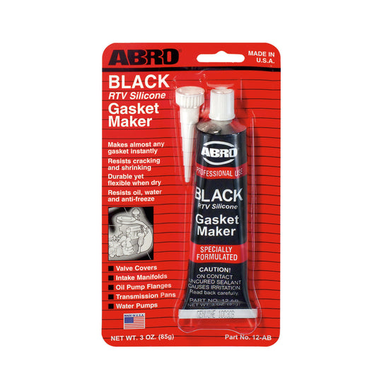 ABRO Black RTV Silicone Sealant and Gasket Maker Pack of 12