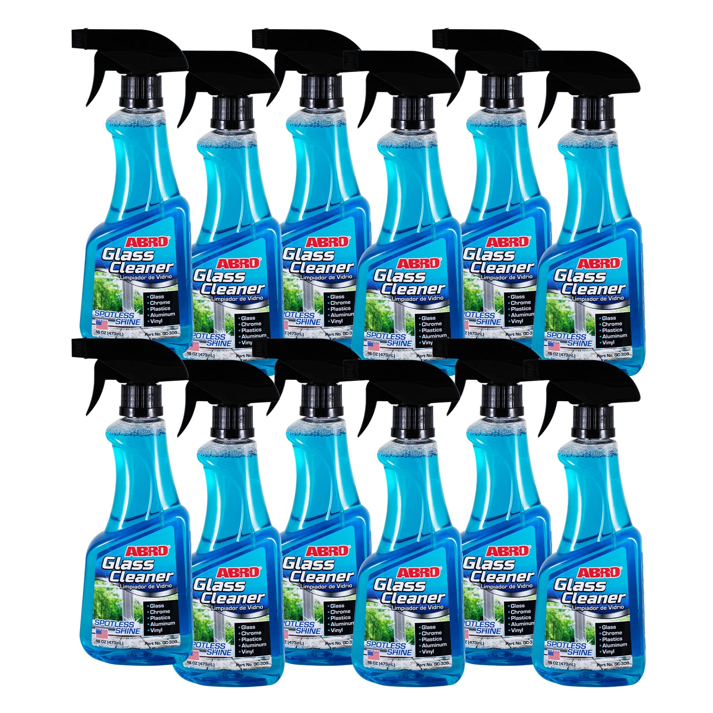 ABRO Glass Cleaner Pack of 12