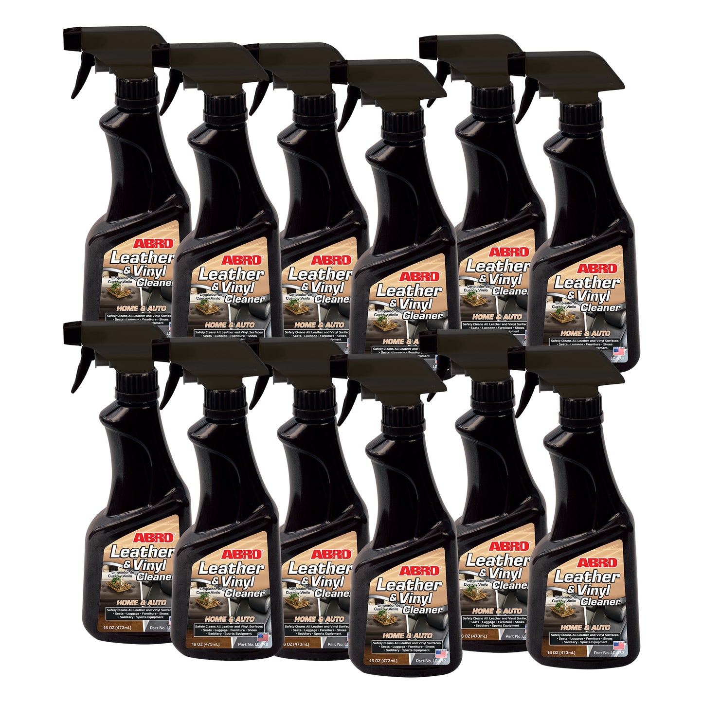 ABRO Leather and Vinyl Cleaner Pack of 12